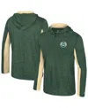 Colosseum Men's Green Colorado State Rams Always Sunny Quarter-zip Hoodie In Green
