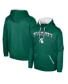 Colosseum Men's Green Michigan State Spartans Reese Pullover Hoodie In Green