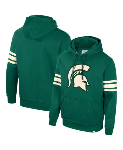 Colosseum Men's Green Michigan State Spartans Saluting Pullover Hoodie