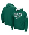 Colosseum Men's Green Michigan State Spartans Sunrise Pullover Hoodie In Green