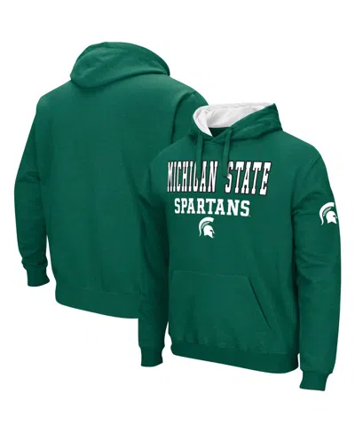 Colosseum Men's Green Michigan State Spartans Sunrise Pullover Hoodie
