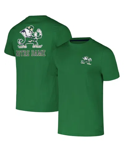 Colosseum Men's Green Notre Dame Fighting Irish Logo Lockup 2-hit Active Blend T-shirt
