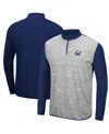 Colosseum Men's Heathered Gray, Navy Cal Bears Prospect Quarter-zip Jacket In Heathered Gray,navy