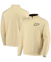Colosseum Men's Purdue Boilermakers Tortugas Team Logo Quarter-zip Jacket In Gold-tone