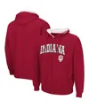Colosseum Men's Indiana Hoosiers Arch Logo 3.0 Full-zip Hoodie In Crimson