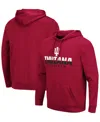Colosseum Crimson Indiana Hoosiers Lantern Pullover Hoodie In Crimson