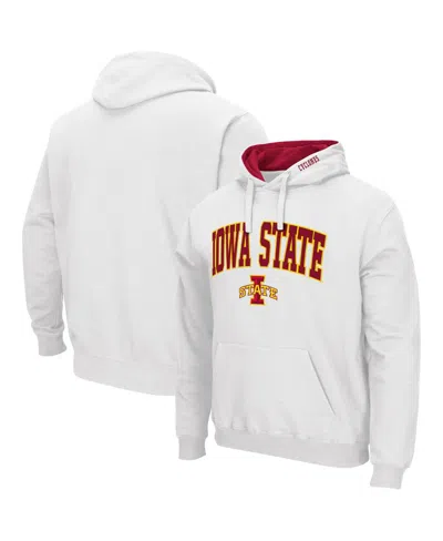 Colosseum Men's Iowa State Cyclones Arch & Logo 3.0 Pullover Hoodie In White