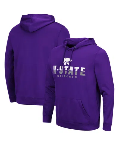 Colosseum Men's Kansas State Wildcats Lantern Pullover Hoodie In Purple