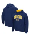 Colosseum Navy Kent State Golden Flashes Arch And Logo Pullover Hoodie In Navy