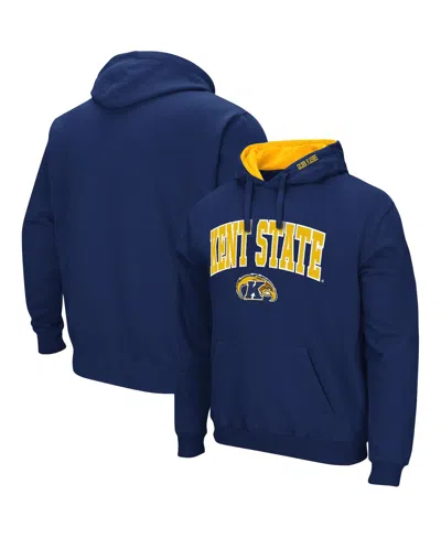 COLOSSEUM MEN'S KENT STATE GOLDEN FLASHES ARCH AND LOGO PULLOVER HOODIE