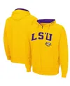 Colosseum Men's Gold Lsu Tigers Arch Logo 3.0 Full-zip Hoodie In Gold