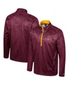 Colosseum Men's Maroon Arizona State Sun Devils The Machine Half-zip Jacket In Burgundy