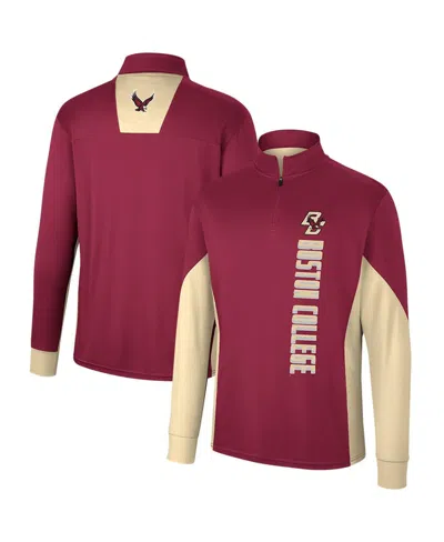 Colosseum Men's Maroon Boston College Eagles Bart Quarter-zip Top