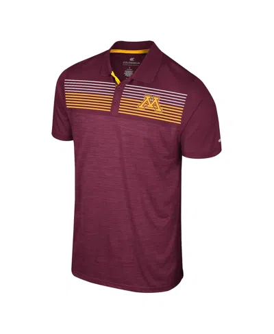 Colosseum Men's Maroon Minnesota Golden Gophers Langmore Polo Shirt In Red