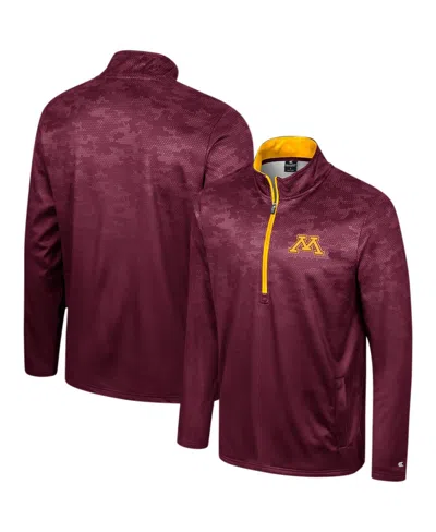 Colosseum Men's Maroon Minnesota Golden Gophers The Machine Half-zip Jacket