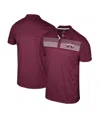 Colosseum Men's Maroon Mississippi State Bulldogs Langmore Polo Shirt