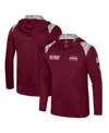Colosseum Men's Maroon Mississippi State Bulldogs Oht Military Appreciation Quarter-zip Hoodie Jacket In Maroon