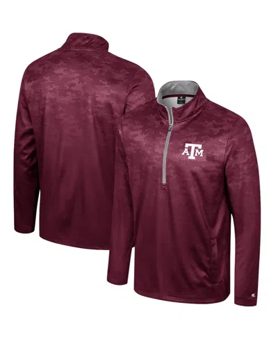 Colosseum Men's Maroon Texas A&m Aggies The Machine Half-zip Jacket