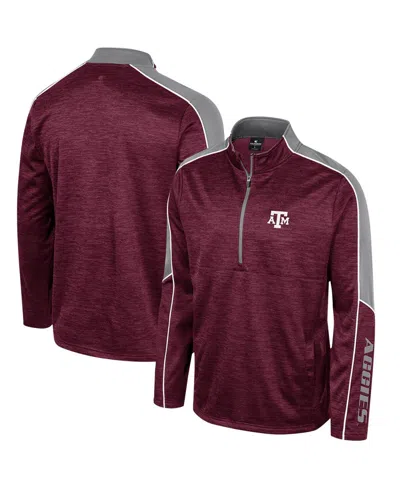 Colosseum Men's Maroon Texas A M Aggies Marled Half-zip Jacket