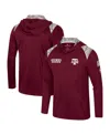 Colosseum Men's Maroon Texas A M Aggies Oht Military Appreciation Quarter-zip Hoodie Jacket In Maroon,camo