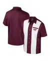Colosseum Men's Maroon Virginia Tech Hokies Strike Bowling Button-up Shirt In Burgundy