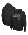 Colosseum Men's Michigan State Spartans Arch & Logo 3.0 Full-zip Hoodie In Black