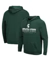 Colosseum Men's Michigan State Spartans Lantern Pullover Hoodie In Green
