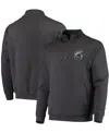 Colosseum Men's Michigan State Spartans Tortugas Logo Quarter-zip Jacket In Charcoal