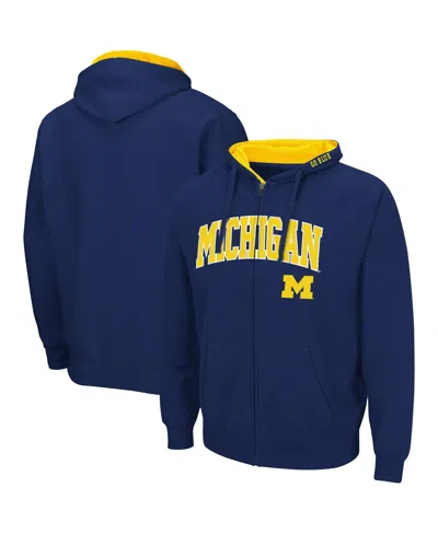 COLOSSEUM MEN'S MICHIGAN WOLVERINES ARCH LOGO 3.0 FULL-ZIP HOODIE