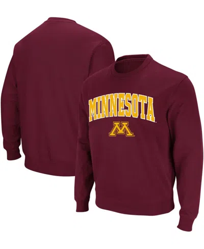Colosseum Men's Maroon Minnesota Golden Gophers Arch Logo Crew Neck Sweatshirt