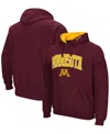 Colosseum Men's Minnesota Golden Gophers Arch Logo 3.0 Pullover Hoodie In Maroon