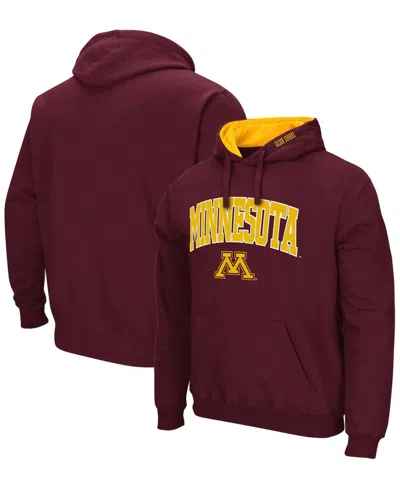 Colosseum Men's Minnesota Golden Gophers Arch Logo 3.0 Pullover Hoodie In Maroon
