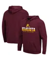 Colosseum Men's Maroon Minnesota Golden Gophers Lantern Pullover Hoodie In Maroon