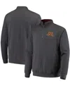 Colosseum Men's Minnesota Golden Gophers Tortugas Logo Quarter-zip Jacket In Charcoal