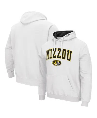 Colosseum Men's Missouri Tigers Arch & Logo 3.0 Pullover Hoodie In White