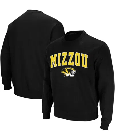 Colosseum Men's Missouri Tigers Arch & Logo Crew Neck Sweatshirt In Black