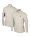 Colosseum Natural Nebraska Huskers Oht Military Appreciation Quarter-zip Jacket In Natural