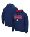 Colosseum Men's Navy Arizona Wildcats Arch Logo 3.0 Pullover Hoodie In Navy