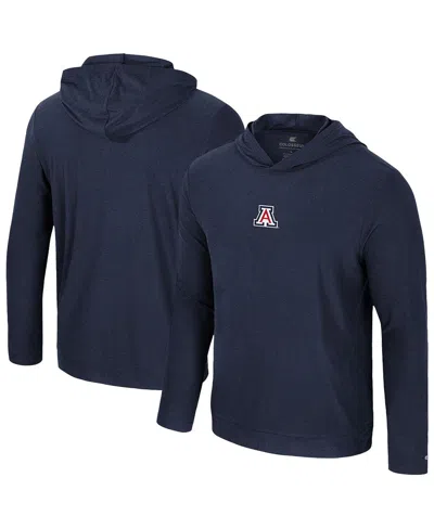 Colosseum Men's Navy Arizona Wildcats Long Sleeve Hoodie T-shirt