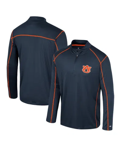 Colosseum Men's Navy Auburn Tigers Cameron Quarter-zip Windshirt