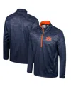 Colosseum Men's Navy Auburn Tigers The Machine Half-zip Jacket In Blue