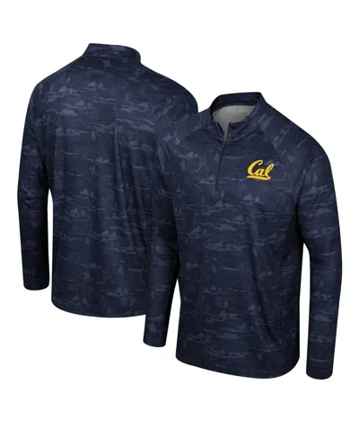 Colosseum Men's Navy Cal Bears Carson Raglan Quarter-zip Jacket