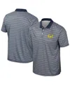 Colosseum Men's Navy Cal Bears Striped Polo Shirt