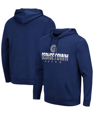Colosseum Men's Navy Georgetown Hoyas Lantern Pullover Hoodie