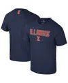 Colosseum Men's Navy Illinois Fighting Illini Color Pop Active Blend T-shirt In Blue