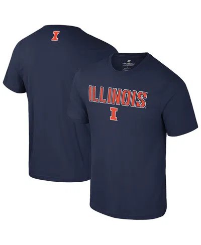 Colosseum Men's Navy Illinois Fighting Illini Color Pop Active Blend T-shirt In Blue
