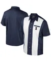 Colosseum Men's Navy Illinois Fighting Illini Strike Bowling Button-up Shirt In Blue