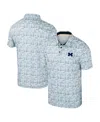 Colosseum Navy Michigan Wolverines It's Time! Allover Print Polo In Blue