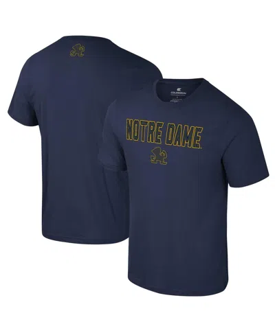 Colosseum Men's Navy Notre Dame Fighting Irish Color Pop Active Blend T-shirt