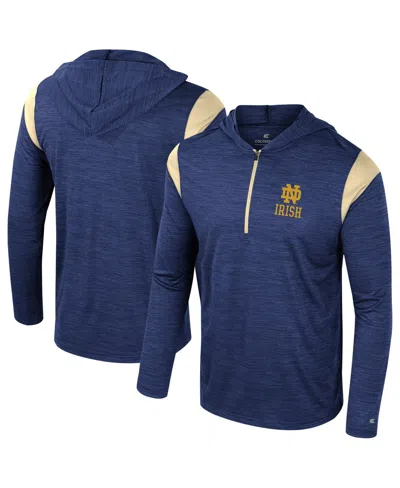 Colosseum Men's Navy Notre Dame Fighting Irish Dozer Half-zip Windshirt